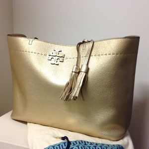 Tory Burch McGraw leather tote